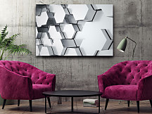 Obraz na stenu 3d Kompozícia šesťuholníkov , hexagon